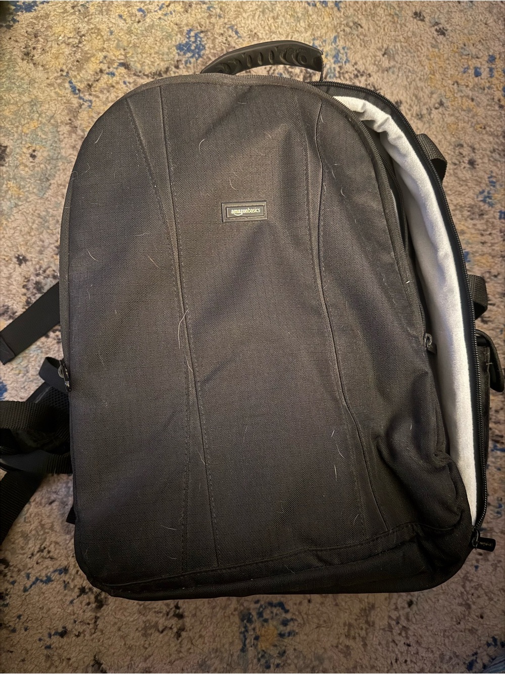 Black Camera Laptop Backpack